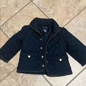Ralph Lauren Black Quilted Kids/girls Jacket